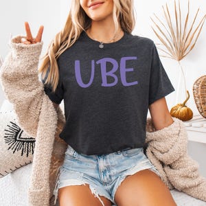 Ube T-Shirt, Filipino Food Tee, Funny Food Shirt, Gift Foodies Graphic Tee, Simple Purple Food Lover Shirt, Ube Aesthetic, Ube Lover Gift