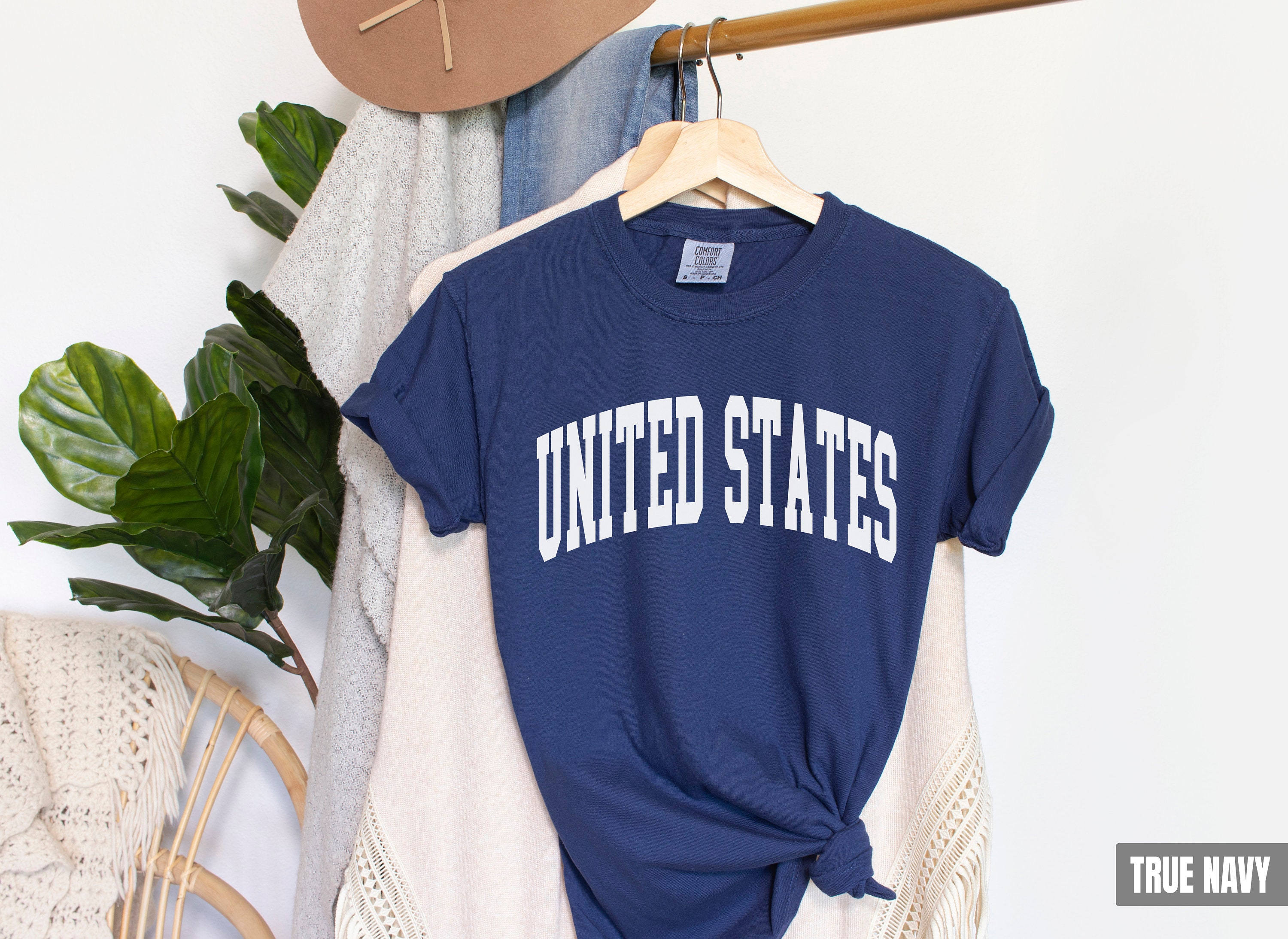 United States Shirt, Comfort Colors United States America Shirt, United States gift, Women's Soccer Sports TShirt, Group Shirts Travel Gift