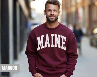 Sweatshirt Maine, cadeau Maine hoodie New England, souvenir New England Maine, hoodie skisnowboardreis, vakantiecadeau Nationaal Park