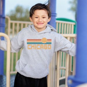 Kids Chicago Hoodie, Youth Chicago Sweatshirt, Children&#39;s Chicago Hoodie, Chicago Shirt, Vacation Hoodie, Chicago Souvenir, Chicago Gift