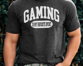 Gaming is mijn favoriete sportshirt, grappig therapie-T-shirt, gamercadeau, T-shirt videogamespeler