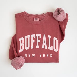 Buffalo Sweatshirt Comfort Colors Buffalo Crewneck, New York Bachelorette Trip Matching Family Trip, Buffalo Souvenir Travel Gift