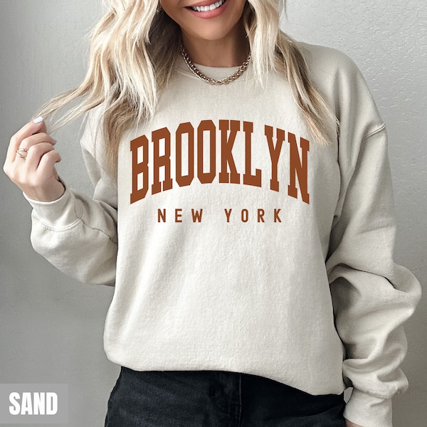 Brooklyn Sweatshirt, Brooklyn Hoodie New York Sweatshirt, Gift Souvenir Brooklyn NYC Game Day, Vacation Hoodie Travel Gift