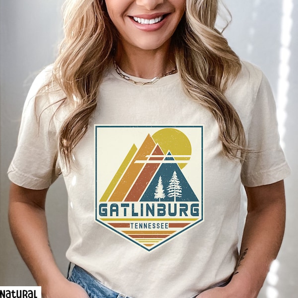 Gatlinburg Shirt Tennessee Shirt, Gatlinburg Souvenir Gift, Travel Gift, Matching Family, Retro Ski Tennessee, Graphic Travel Tee