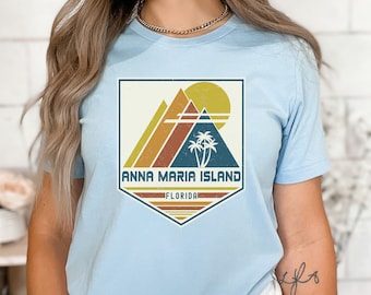 Anna Maria Island Shirt Florida Shirt, Anna Maria Island Souvenir Gift, Matching Family Beach Shirt, Retro Beach Florida Graphic Tee