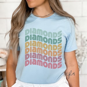 Diamond Lover Shirt, Sparkly Girl Shirt, Loves Sparkle, Shirt for Sparkle Person, Love Sparkle Funny Tee, Fiancé Gift, Engagement Shirt