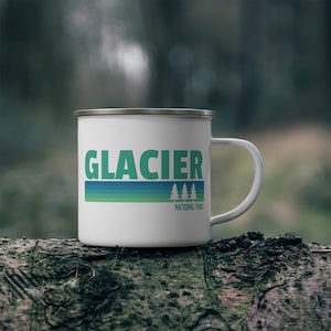 Gletscher-Becher, Camping-Becher, Camp-Becher, Nationalpark-Becher, Berg-Becher, Wander-Becher, Urlaubs-Becher, Gletscher-Nationalpark-Souvenir, Montana-Becher