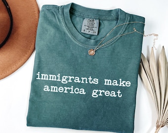 Immigration Comfort Colors Shirt, Protest Tee, We Won't Go Back Shirt, Make America Great Social Justice Gift, Protect Democracy Shirt