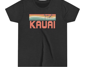 Kauai-shirt jeugd, Hawaii-shirt voor kinderen, cadeau Kauai, Kauai, bijpassende vakantieshirt voor kinderen, souvenir Kauai, T-shirt huwelijksreiscruise