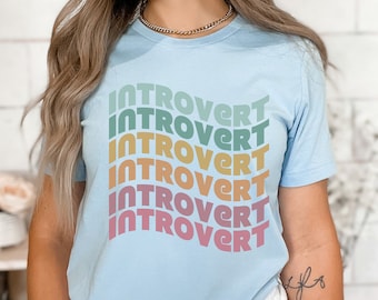 Retro Introvert Shirt, Gift for Introverted Person, Funny Shirt for Extrovert, Funny Introvert Shirt, Mental Health Shirt, Introverted Gift