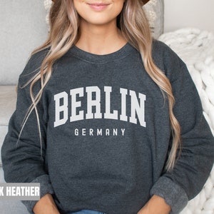 Berlin Sweatshirt, Berlin Hoodie, Berlin Germany Gift, Hometown Travel Sweatshirt, Honeymoon College Style Hoodie Berlin Souvenir