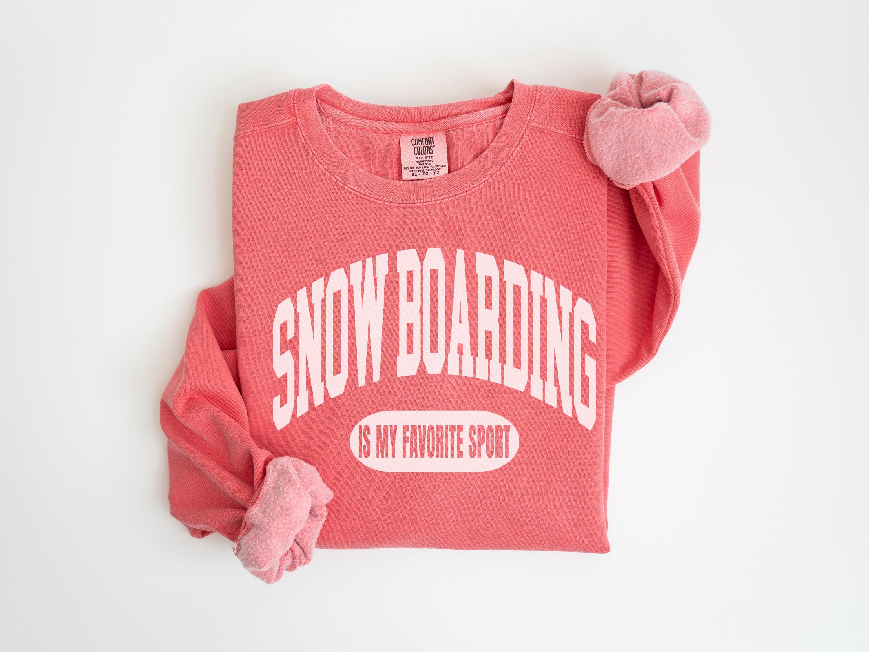 Snow Boarding Sweatshirt, Comfort Colors Mountain Thrill Seeker