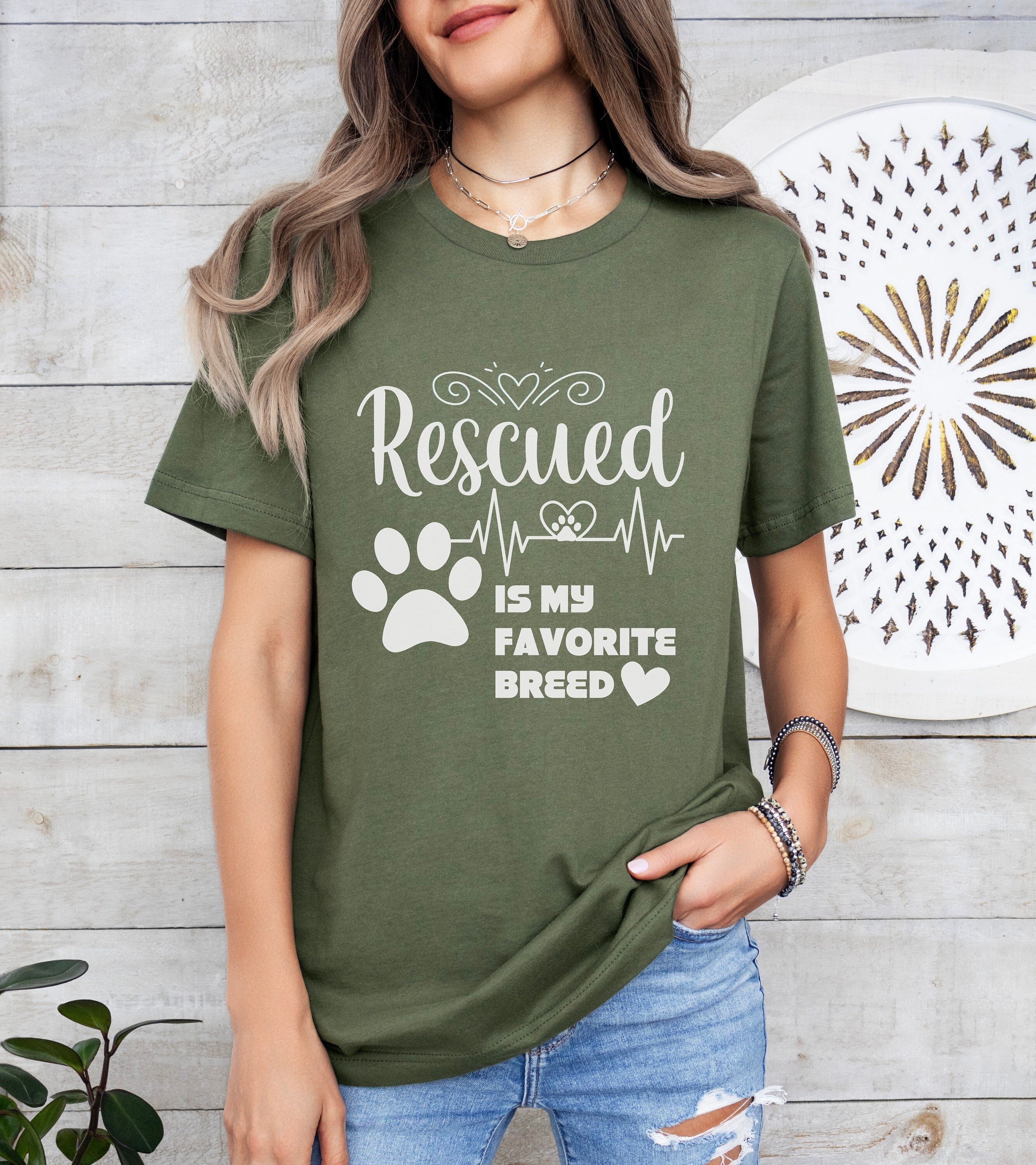 Adopted Is My Favorite Breed Tshirt - Adopt Dog And Cat Gift Adopted Is My Favorite Breed Tshirt - Adopt Dog And Cat Gift