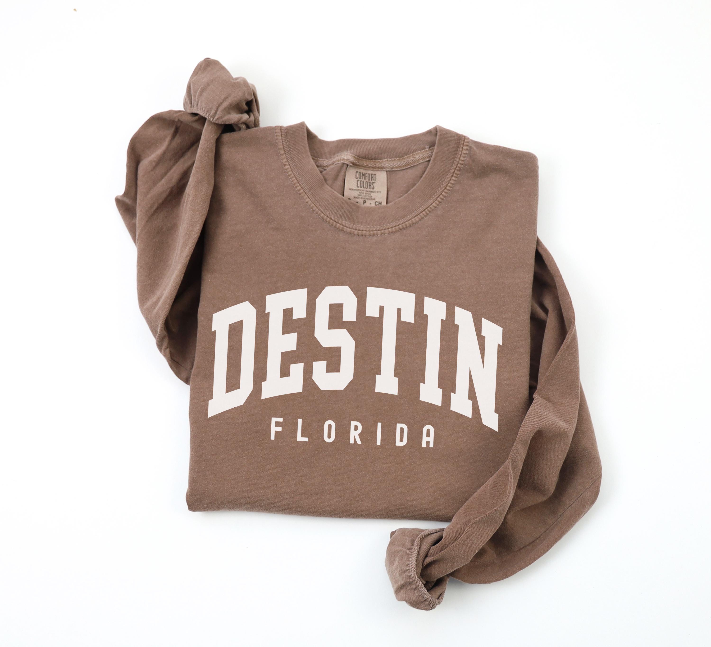 Destin Long Sleeve Comfort Colors Shirt, Florida Souvenir Gift 