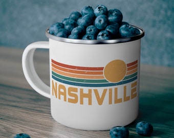 Nashville Mug, Tennessee Mug, Nashville Souvenir, Camping Mug, Nashville Camp Mug, Regalo di Nashville, Regali Groomsmen, Tazza di musica country