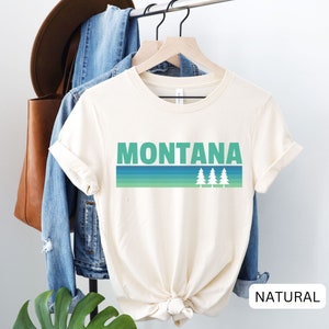Montana Shirt, National Park Shirt, Forest Shirt, Hiking Shirt, Lake Vacation Shirt, Matching Family Shirts, Evergreen Tee, Glacier Shirt