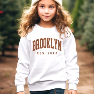 Jeugd Brooklyn Sweatshirt Kids New Work Crewneck, Kindersouvenircadeau Brooklyn, Kids Matching NYC Sweatshirts, Fun New York Gift