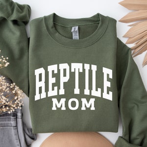 Reptile Mom Sweatshirt, Reptile Gift, Animal Mama Crewneck, New Pet Present for Snake Farm Mom Gift, Life Is Better With Reptiles