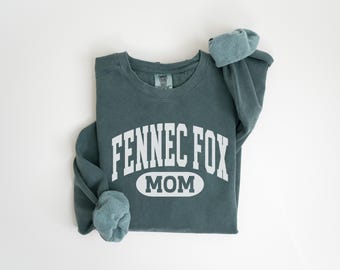 Fennec Fox Mom Sweatshirt, Comfort Colors Fennec Fox Mom Crewneck, Funny Outdoor Animal Lover Gift