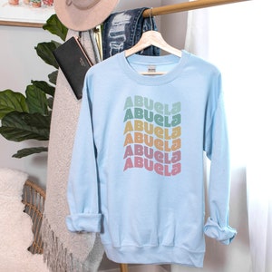 Abuela Sweatshirt, Grandma Hoodie Abuela Gift, Abuela Retro Womens Hoodie Gift, New Abuela Announcement Gift, Abuela Shirt,