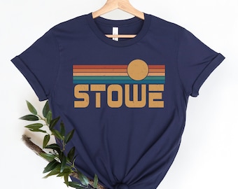 Stowe Shirt, Vermont shirt, Stowe TShirt, Stowe Souvenir, Honeymoon Tee, Stowe Gift, Hiking Shirt, Snowboarding Skiing Shirt, Rock Climbing