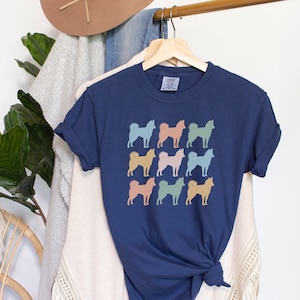 Husky Shirt, Comfort Colors Husky Shirt, Husky Lover Gift, Dog Lover Present Siberian Husky Mom Tee, Dog Comfort Colors TShirt
