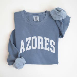 Azores Sweatshirt, Comfort Colors Portugal Crewneck, Azores Gift Souvenir, Portugal Matching Bachelorette Trip Gifts, Travel Sweatshirt