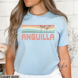 Anguilla Shirt, Caribbean Shirt, Anguilla Gift Souvenir, Anguilla Group Matching Vacation Tees, Honeymoon Cruise Gift, Island Time Beach Tee