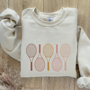 Tennis Sweatshirt, Tennis Player Crewneck, Doubles Partner Gift, Tennis Crewneck, Love Tennis Gift for Women, Tennis Coach Mom Sweatshirt