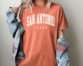 San Antonio Shirt, Comfort Colors San Antonio Texas Shirt, San Antonio gift, Women&#39;s Basketball Sports TShirt, Group Shirts Travel Gift
