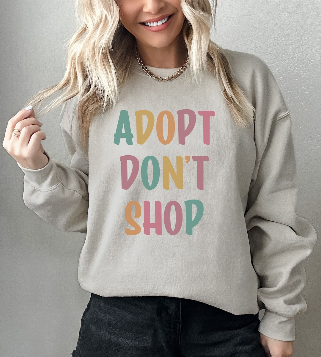 Dog Rescue Sweatshirt, Adopt Don't Shop Sweatshirt, Cat Rescue Mom Gift