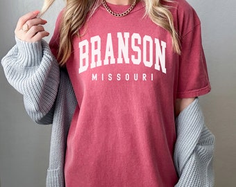 Branson Shirt, Comfort Colors Branson Missouri Shirt, Branson gift Souvenir, Women's Football Sports TShirt, Group Shirts Travel Gift