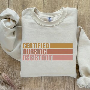 Certified Nursing Assistant Sweatshirt CNA Gift, Nurse life Crewneck, Nursing School CNA Work Sweatshirt, CNA Christmas Graduation Gift,