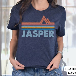 Jasper Shirt, Canada Shirt, Ski Shirt, National Parks Shirt, Jasper Souvenir, Retro Mountain Tee, Travel Shirt, Hiking Shirt, Jasper NP