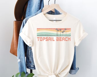 Topsail Beach Palm Tree Tee: North Carolina Travel Souvenir