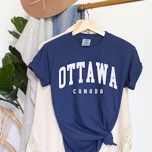 Ottawa Shirt, Comfort Colors Ottawa Canada Shirt, Ottawa gift, Women&#39;s Hockey Sports TShirt, Group Shirts Travel Gift