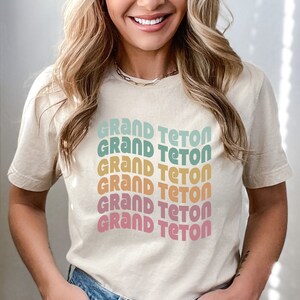 Grand Teton Shirt, Grand Teton National Park Shirt, National Park Tee, Grand Teton Gift, Grand Teton Souvenir, Wyoming Shirt, Mountain Tee