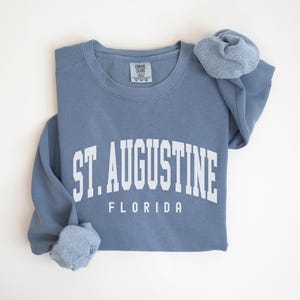 St. Augustine Sweatshirt Comfort Colors St. Augustine Crewneck, Florida Bachelorette Trip Matching Family Beach Trip, St Augustine Souvenir