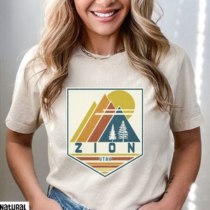 Zion Shirt Utah Shirt, Zion Souvenir, Zion Gift, Travel Gift, Matching Family, Retro Ski Utah, Graphic Travel Tee, National Park Shirt