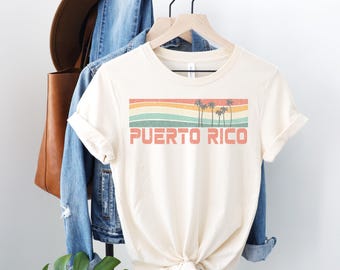 Camiseta vintage de Puerto Rico: Camiseta de recuerdo de la palmera de San Juan