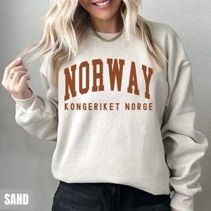 Norway Sweatshirt, Norway Hoodie Oslo Sweatshirt, Gift Souvenir Norway Honeymoon Europe Fan Game Day, Vacation Hoodie Travel Gift