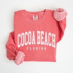 Cocoa Beach Sweatshirt Comfort Colors Cocoa Beach Crewneck, Florida Bachelorette Trip Matching Family Trip, Cocoa Beach Souvenir Travel Gift