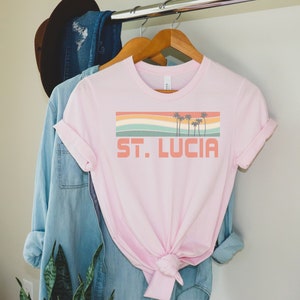 St. Lucia Shirt, Indonesia Shirt, Honeymoon Shirts Vacation St. Lucia Souvenir, St. Lucia Gift, Cruise Shirt, Beach Shirt, St. Lucia Tee