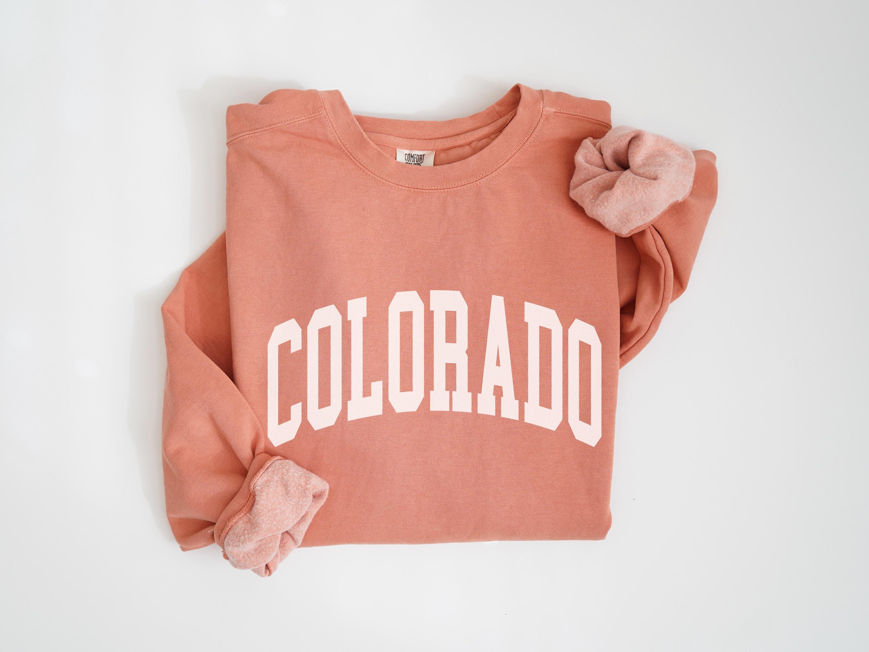 Colorado Sweatshirt Comfort Colors Colorado Crewneck, Rocky Mountain Bachelorette Trip Matching Family Trip, Colorado Souvenir Travel Gift