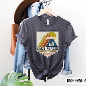 Lake Placid Shirt New York Shirt, Lake Placid Souvenir Gift, Travel Gift, Matching Family, Retro Ski New York, Graphic Travel Tee
