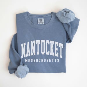 Nantucket Sweatshirt Comfort Colors Crewneck Nantucket Massachusetts, Bachelorette Trip Matching Gifts Family Trip, Nantucket Souvenir
