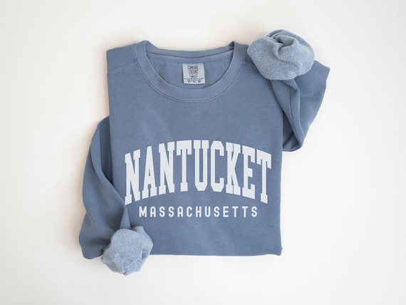 Nantucket Sweatshirt Comfort Colors Crewneck Nantucket Massachusetts, Bachelorette Trip Matching Gifts Family Trip, Nantucket Souvenir