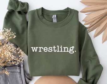 Wrestling Sweatshirt Wrestling Mom Crewneck, Gift for Wrestling Player Sports Fan Apparel, Perfect Gift for Wrestling Lovers