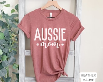 Aussie Mama, Aussie Hundemama, Aussie Mama Shirt, Hundemama, Hundemama Geschenk, Welpe Geschenk, Hundeliebhaber Shirt, Hunde Shirt, Australian Shepherd Geschenk