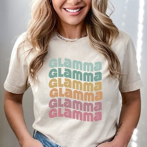 Glamma Shirt, Grandma Gift, New Grandmother Announcement, Cool Name for Grandma Shirt, Glamma Gift, Mother&#39;s Day Gift Glamma